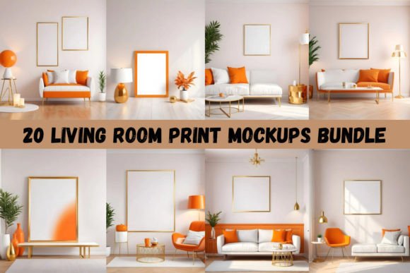 Download Modern Living Room Mockup - Living Collection