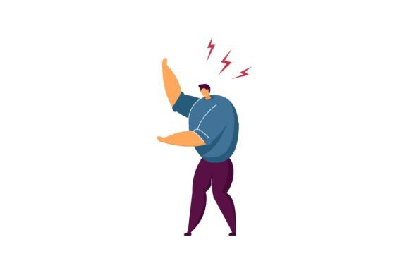 Download Men Arguing in Living Room. Flat Vector - Living Collection