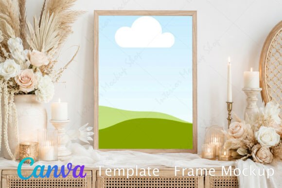 Download Living Room Frame Mockup Graphic - Living Collection