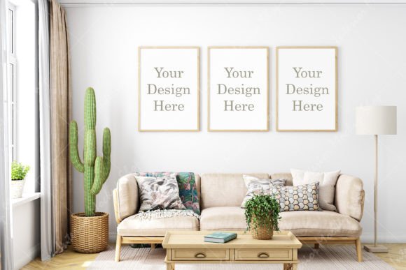 Download Frame Mockup Living Room, Mockup - Living Collection
