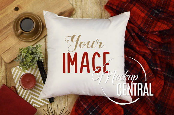 Download Cozy Living Room Mockup Pillow Photo - Living Collection