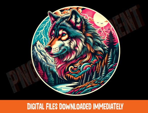 Download Vintage Wolf Png, 90s Graphic Shirt Png - Premium Resources